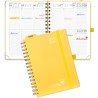 POPRUN Agenda 2025 2026 Semainier 21 x 16,5cm D'Août 2025 à Déc 2026, Planner Vertical Scolaire 17 Mois avec Couverture Rigide S