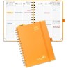 Poprun agenda 2025 2026 semainier 21 x 16,5cm d'août 2025 à déc 2026, planner vertical scolaire 17 mois avec couverture rigide s