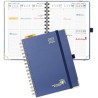 POPRUN Agenda 2025 2026 Semainier 21 x 16,5cm D'Août 2025 à Déc 2026, Planner Vertical Scolaire 17 Mois avec Couverture Rigide S