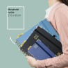 POPRUN Agenda 2025 2026 Semainier 21 x 16,5cm D'Août 2025 à Déc 2026, Planner Vertical Scolaire 17 Mois avec Couverture Rigide S