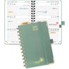 POPRUN Agenda De poche 2025 2026 A6 Semainier 16 x 10,5 cm D'Août 2025 à Déc 2026, Petit Planner Scolaire 17 Mois avec Couvertur
