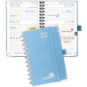 POPRUN Agenda De poche 2025 2026 A6 Semainier 16 x 10,5 cm D'Août 2025 à Déc 2026, Petit Planner Scolaire 17 Mois avec Couvertur