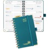 POPRUN Agenda De poche 2025 2026 A6 Semainier 16 x 10,5 cm D'Août 2025 à Déc 2026, Petit Planner Scolaire 17 Mois avec Couvertur