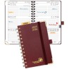 POPRUN Agenda De poche 2025 2026 A6 Semainier 16 x 10,5 cm D'Août 2025 à Déc 2026, Petit Planner Scolaire 17 Mois avec Couvertur