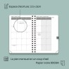 POPRUN Agenda De poche 2025 2026 A6 Semainier 16 x 10,5 cm D'Août 2025 à Déc 2026, Petit Planner Scolaire 17 Mois avec Couvertur