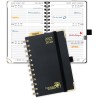 POPRUN Agenda De poche 2025 2026 A6 Semainier 16 x 10,5 cm D'Août 2025 à Déc 2026, Petit Planner Scolaire 17 Mois avec Couvertur