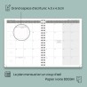 POPRUN Agenda 2025 2026 Semainier 25,5 x 21,5cm D'Août 2025 à Déc 2026, Planner Vertical Scolaire 17 Mois Couverture Rigide Spir