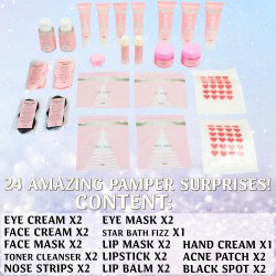 KreativeKraft Calendrier de l'Avent Beauté 2025, Coffret Maquillage, Soins Visage, Compte à Rebours de Noël, Idée Cadeau Femme, 
