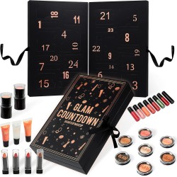KreativeKraft Calendrier de l'Avent Beauté 2025, Coffret Maquillage, Soins Visage, Compte à Rebours de Noël, Idée Cadeau Femme, 