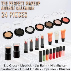 KreativeKraft Calendrier de l'Avent Beauté 2025, Coffret Maquillage, Soins Visage, Compte à Rebours de Noël, Idée Cadeau Femme, 