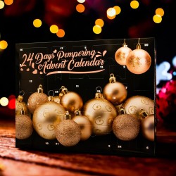 KreativeKraft Calendrier de l'Avent Beauté 2025, Coffret Maquillage, Soins Visage, Compte à Rebours de Noël, Idée Cadeau Femme, 