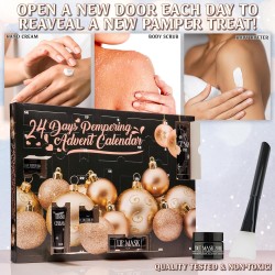 KreativeKraft Calendrier de l'Avent Beauté 2025, Coffret Maquillage, Soins Visage, Compte à Rebours de Noël, Idée Cadeau Femme, 