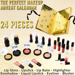 KreativeKraft Calendrier de l'Avent Beauté 2025, Coffret Maquillage, Soins Visage, Compte à Rebours de Noël, Idée Cadeau Femme, 