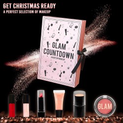 KreativeKraft Calendrier de l'Avent Beauté 2025, Coffret Maquillage, Soins Visage, Compte à Rebours de Noël, Idée Cadeau Femme, 