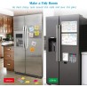 Calendrier Magnétique pour Frigo, Effaçable à Sec, 3 Plannings Mensuel, Hebdomadaire et Quotidien à Coller sur le Réfrigérateur,