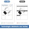 Calendrier Mensuel et Hebdomadaire Magnétique pour Frigo et Petit Tableau Liste de Courses avec 4 Marqueurs et 1 Effaceur, Idéal
