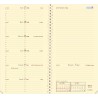 Quo vadis - agenda spiralé 2026 - italnote s prestige - semainier horizontal - français - soho beige - 12 mois 1/2 mi-décembre à