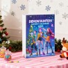 Calendrier de l'Avent K Pop De-mon H-Hunters Merch,KKPop H-Hunters Noël 2025 Avec Compte à Rebours de 24 Jours,K-POP Huntrix Fig