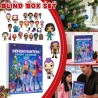 Calendrier de l'Avent K Pop De-mon H-Hunters Merch,KKPop H-Hunters Noël 2025 Avec Compte à Rebours de 24 Jours,K-POP Huntrix Fig