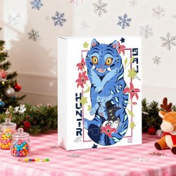 Calendrier de l'Avent K Pop De-mon H-Hunters Merch,KKPop H-Hunters Noël 2025 Avec Compte à Rebours de 24 Jours,K-POP Huntrix Fig