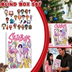 Calendrier de l'Avent K Pop De-mon H-Hunters Merch,KKPop H-Hunters Noël 2025 Avec Compte à Rebours de 24 Jours,K-POP Huntrix Fig
