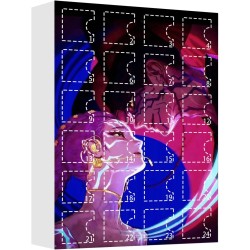 Calendrier de l'Avent K Pop De-mon H-Hunters Merch,KKPop H-Hunters Noël 2025 Avec Compte à Rebours de 24 Jours,K-POP Huntrix Fig