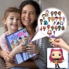 Calendrier de l'Avent K Pop De-mon H-Hunters Merch,KKPop H-Hunters Noël 2025 Avec Compte à Rebours de 24 Jours,K-POP Huntrix Fig