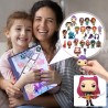 Calendrier de l'Avent K Pop De-mon H-Hunters Merch,KKPop H-Hunters Noël 2025 Avec Compte à Rebours de 24 Jours,K-POP Huntrix Fig