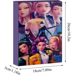 Calendrier de l'Avent K Pop De-mon H-Hunters Merch,KKPop H-Hunters Noël 2025 Avec Compte à Rebours de 24 Jours,K-POP Huntrix Fig