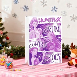 Calendrier de l'Avent K Pop De-mon H-Hunters Merch,KKPop H-Hunters Noël 2025 Avec Compte à Rebours de 24 Jours,K-POP Huntrix Fig