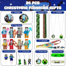 Calendriers de l'avent avec 24 Poupées Cadeaux,Calendrier de L'avent 2025 Enfant,Calendrier de l'avent Fille Garcon,Calendrier A