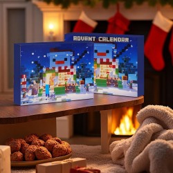 Calendriers de l'avent avec 24 Poupées Cadeaux,Calendrier de L'avent 2025 Enfant,Calendrier de l'avent Fille Garcon,Calendrier A