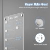Tableau Magnetique Frigo 30 x 20 cm Planning Semaine Effaçable Transparent en Acrylique Planificateur Hebdomadaire - Anglais