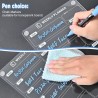 Tableau Magnetique Frigo 30 x 20 cm Planning Semaine Effaçable Transparent en Acrylique Planificateur Hebdomadaire - Anglais