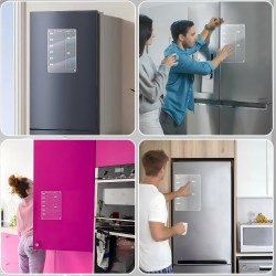 Tableau Magnetique Frigo 30 x 20 cm Planning Semaine Effaçable Transparent en Acrylique Planificateur Hebdomadaire - Anglais