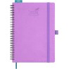 BEZEND Agenda 2026 Semainier A5 21 x 15,5 cm, janvier à décembre 2026 (12 mois) avec Spirale Couverture Souple en Cuir PU, Lavan