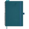 BEZEND Agenda 2026 Semainier A5 21 x 15,5 cm, janvier à décembre 2026 (12 mois) avec Spirale Couverture Souple en Cuir PU, Vert 