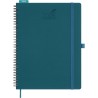 BEZEND Agenda 2026 Semainier A4 28 x 22 cm, janvier à décembre 2026 (12 mois) avec Spirale Couverture Souple en Cuir PU, Vert Fo