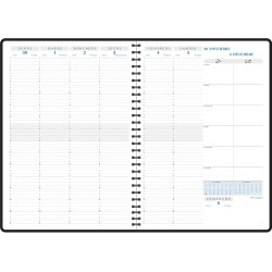 Exacompta - 296422E - Agenda semainier de bureau Consultations S spiralé Forever recyclé - 29,7 x 21 cm - Janvier à décembre 202