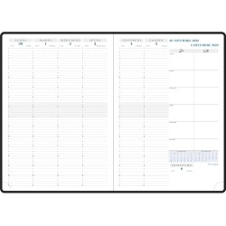 Exacompta - 297621E - Agenda semainier de bureau Consultations Volga - 21 x 29,7 cm - Décembre 2024 à décembre 2026 - Coloris no