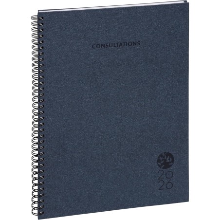 EXACOMPTA Agenda Semainier de bureau Consultations Napura W Carte Wire-o A4 Coloris Aléatoire