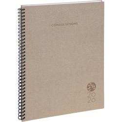 EXACOMPTA Agenda Semainier de bureau Consultations Napura W Carte Wire-o A4 Coloris Aléatoire