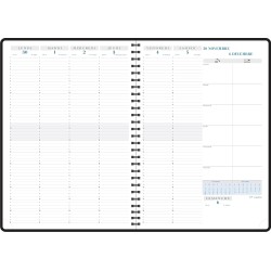 EXACOMPTA Agenda Semainier de bureau Consultations Napura W Carte Wire-o A4 Coloris Aléatoire
