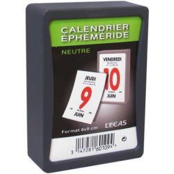 Bloc éphéméride journalier 6x9 cm à effeuiller (NEUTRE) - 2026