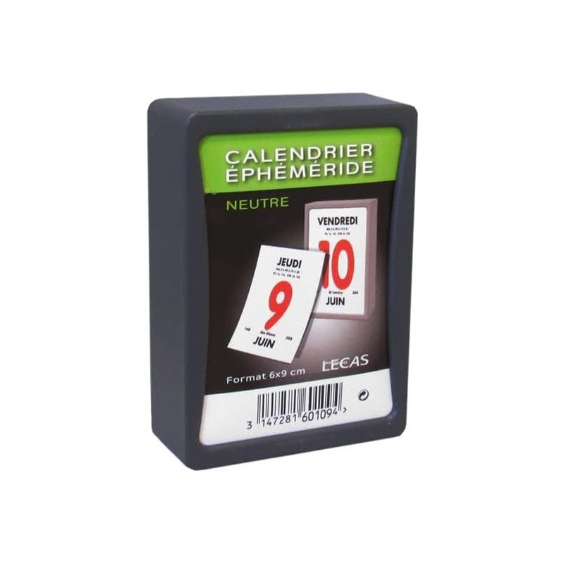 Bloc éphéméride journalier 6x9 cm à effeuiller (NEUTRE) - 2026