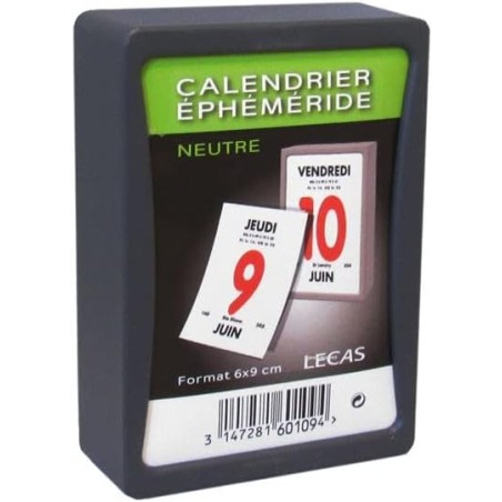 Bloc éphéméride journalier 6x9 cm à effeuiller (NEUTRE) - 2026