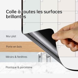 42x28 cm Calendrier Adhesif Tableau blanc Planning Mural, Planificateur Mensuel/Semainer effaçable parfait pour Planification de