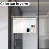 42x28 cm Calendrier Adhesif Tableau blanc Planning Mural, Planificateur Mensuel/Semainer effaçable parfait pour Planification de