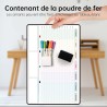 Calendrier Adhesif Tableau blanc Planning Mural, Planificateur Mensuel et Semainer effaçable parfait pour Planification des Tâch