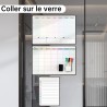 Calendrier Adhesif Tableau blanc Planning Mural, Planificateur Mensuel et Semainer effaçable parfait pour Planification des Tâch